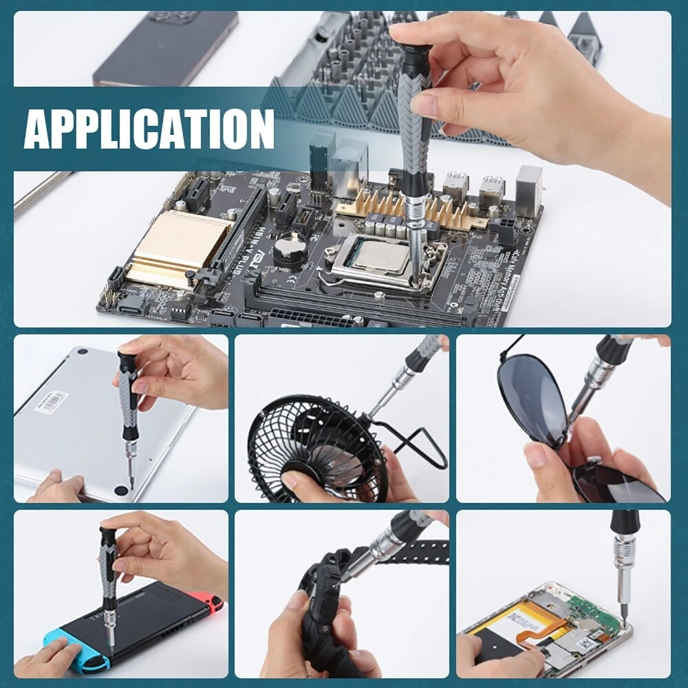 126Pcs Magnetic Precision Screwdriver Kit Set For Repair Phone Watch Computer