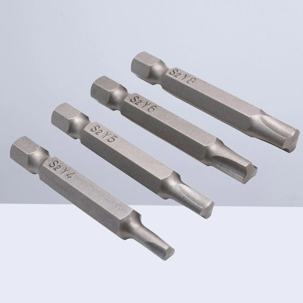 4 Pcs Magnetic Triangle Head Screwdriver Bits Chrome Vanadium Alloy Steel