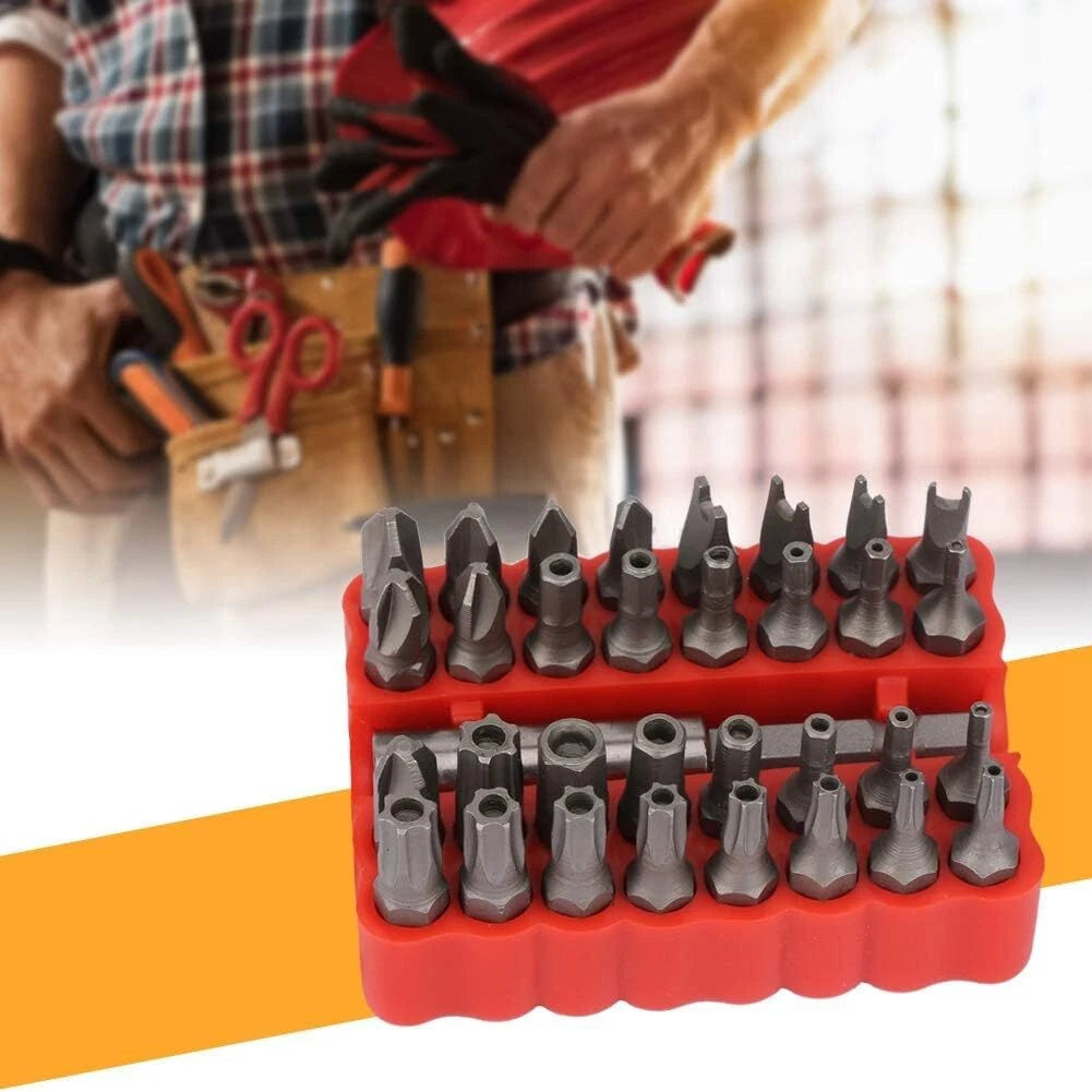 33 in 1 Hollow Screwdriver Bit, Chrome Vanadium Steel, Screw Tips