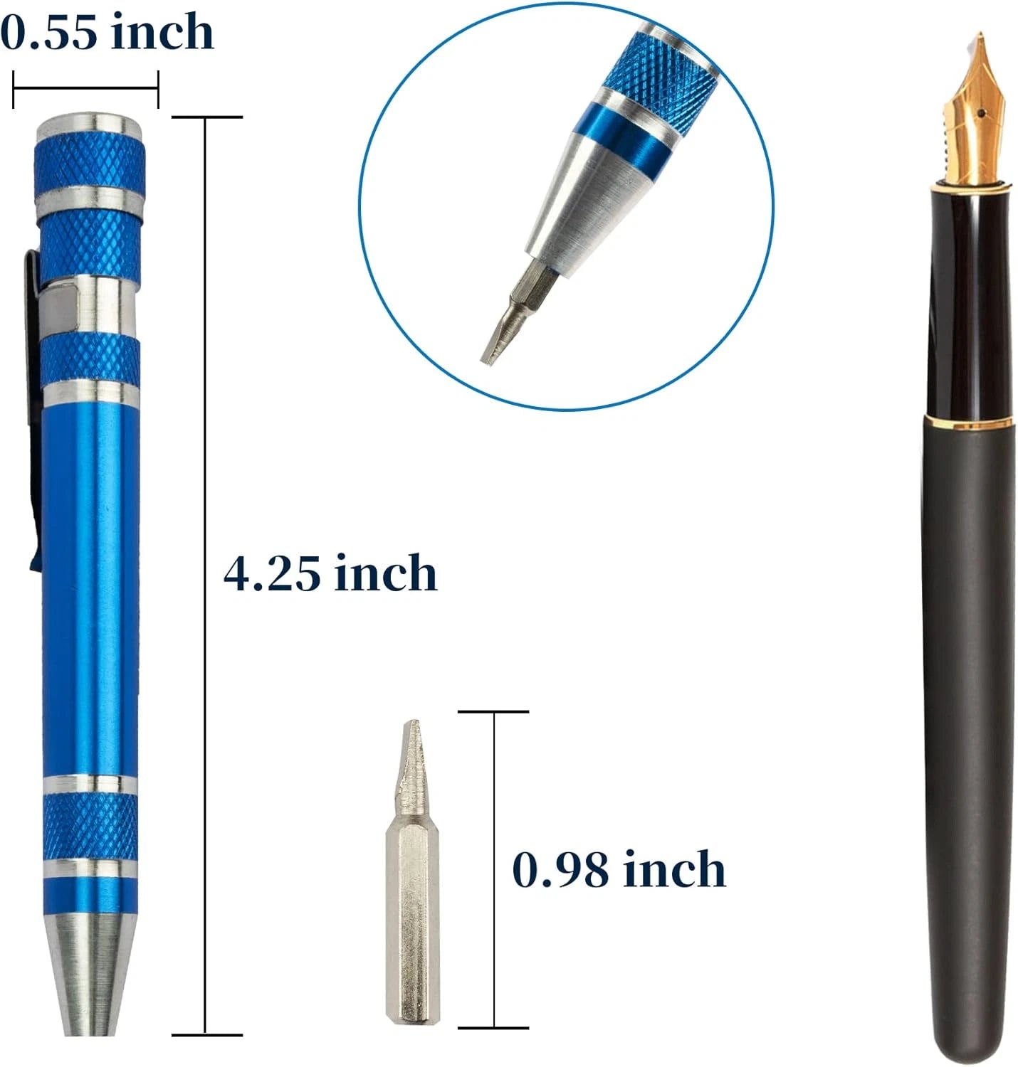 8 in 1 Mini Screwdriver Set Small Screwdrivers Pen Magnetic Repair Tools EDC Com