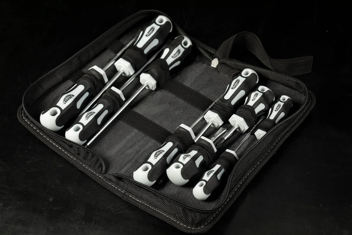 Xp 10 Piece Slotted & Phillips Screwdriver Set Plus Zippered Carrying Bag Precis