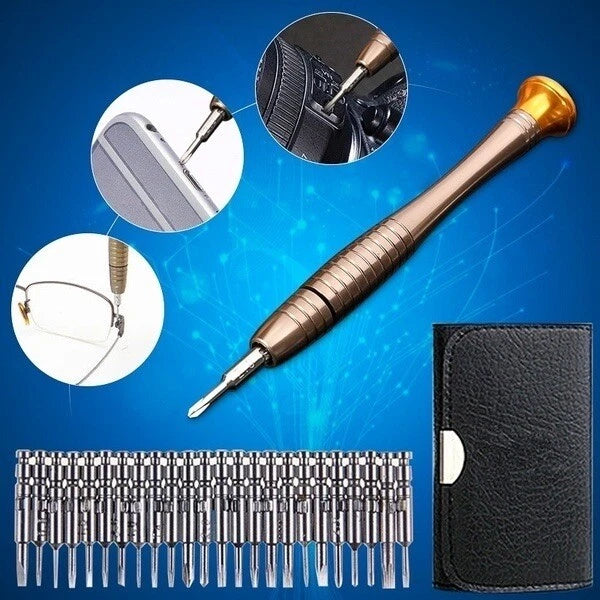 25 MULTI SMALL PRECISION TORX MINI SCREWDRIVER SET BITS LAPTOP REPAIR TOOL KIT G