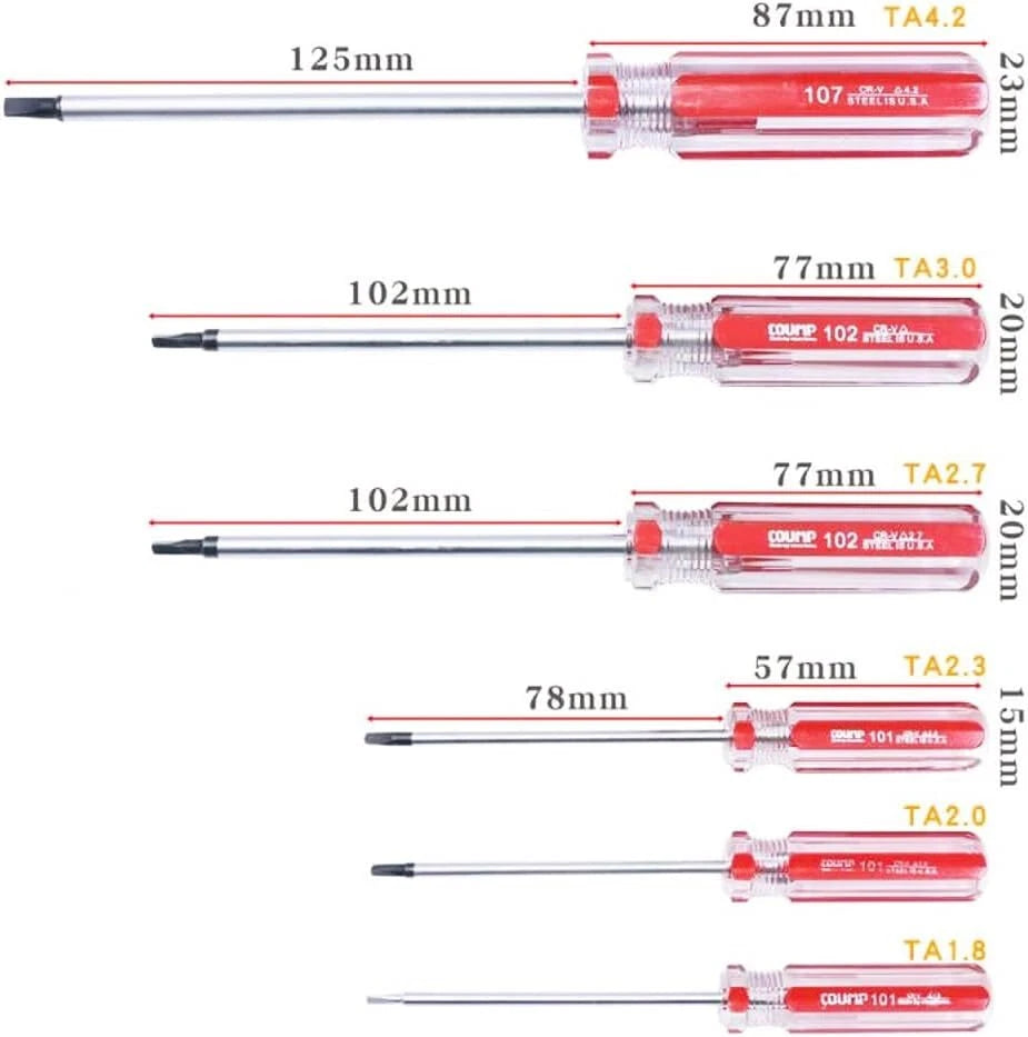 6Pcs Triangle Head Magnetic Screwdrivers Set Triangle Screws Driver Tool Kit