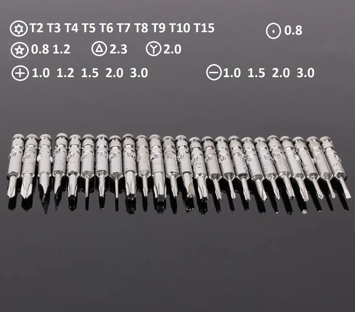 25 in 1 Screwdriver Set Torx Tools For MacBook iPhone X Samsung PC Tablet Laptop