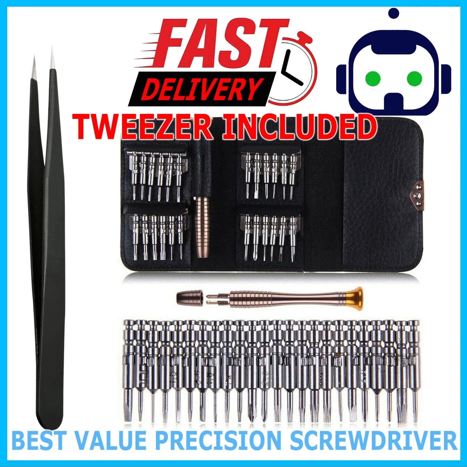 26 in 1 Small Mini Repair Precision Screwdriver Torx Tool Kit Set Phones Fix US