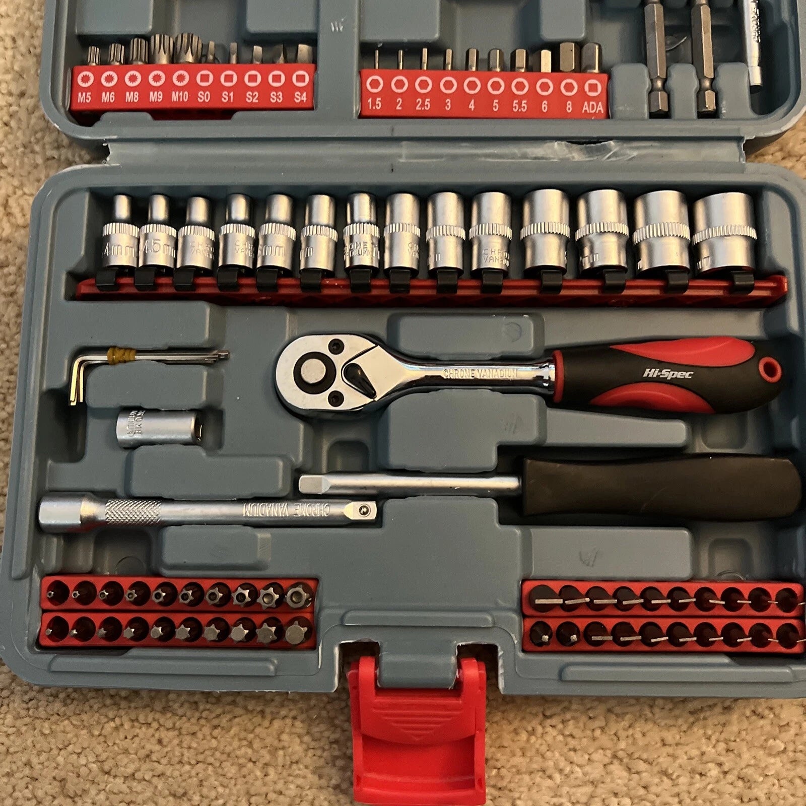 126 Piece Driver Bits Sockets & Handles Set Tamper Proof Screwdriver Accessories