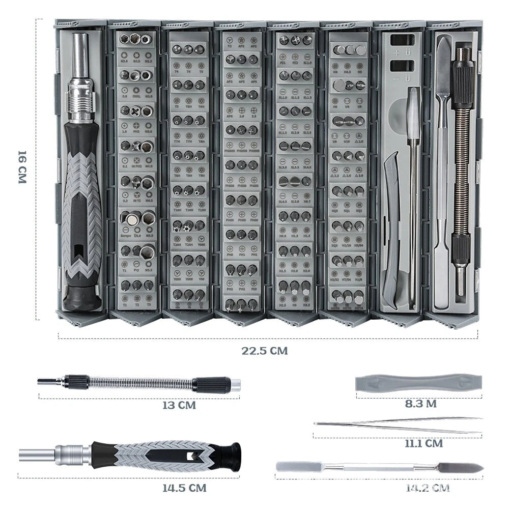 126Pcs Magnetic Precision Screwdriver Kit Set For Repair Phone Watch Computer