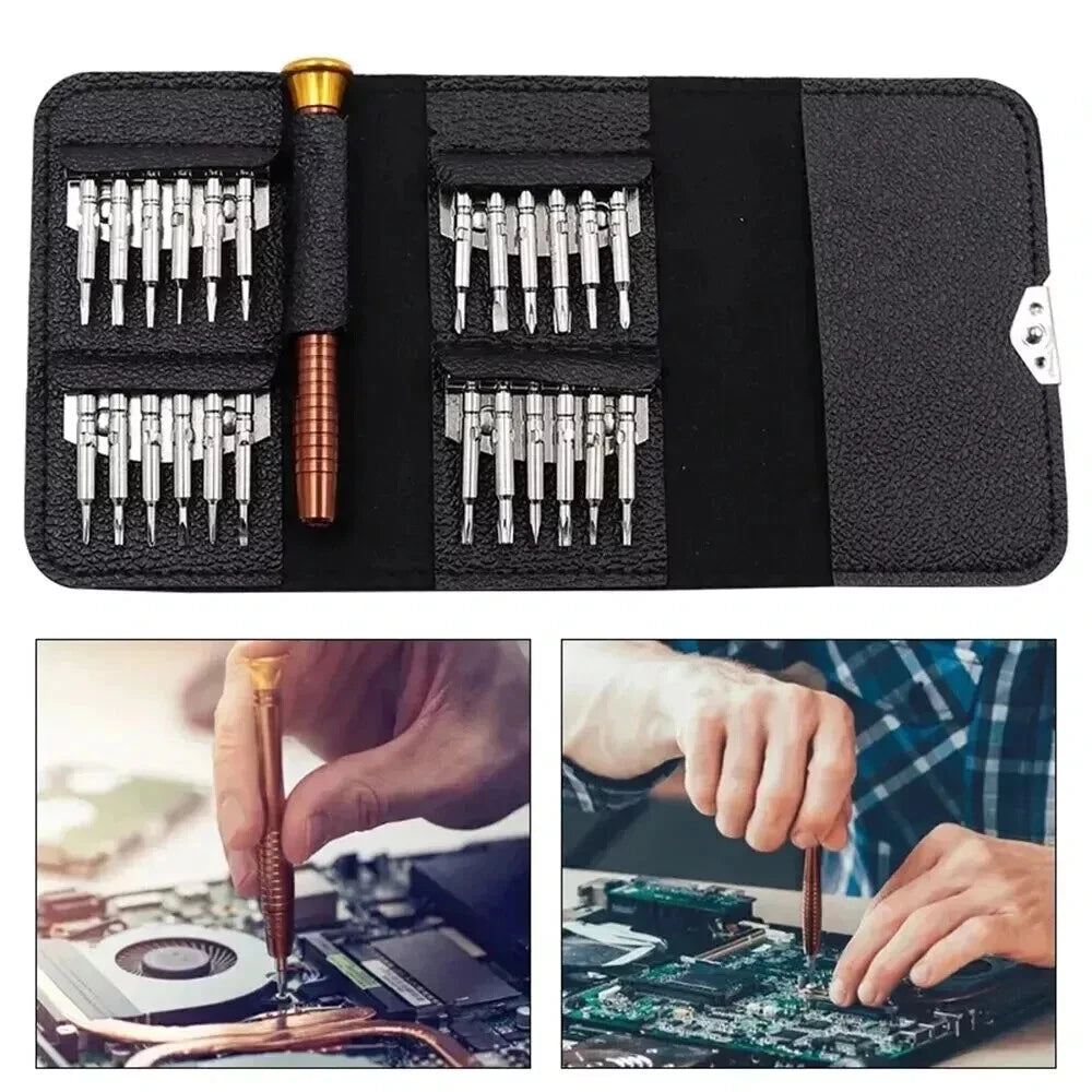 25 IN1 Small Mini Repair Precision Screwdriver Rivet Tool Set Cell Phone Repair