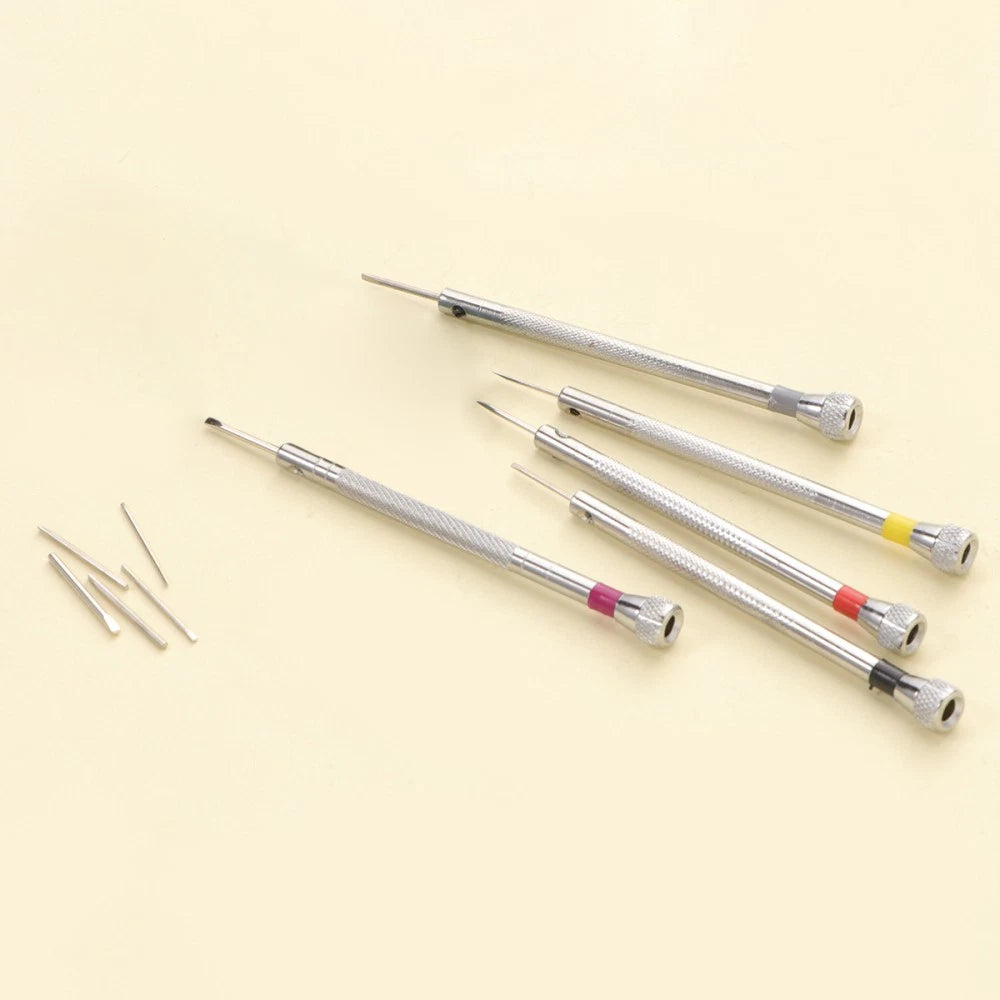5 Pcs Small Screwdriver Set Watch Repair Tool Screws Sunglasses Kit