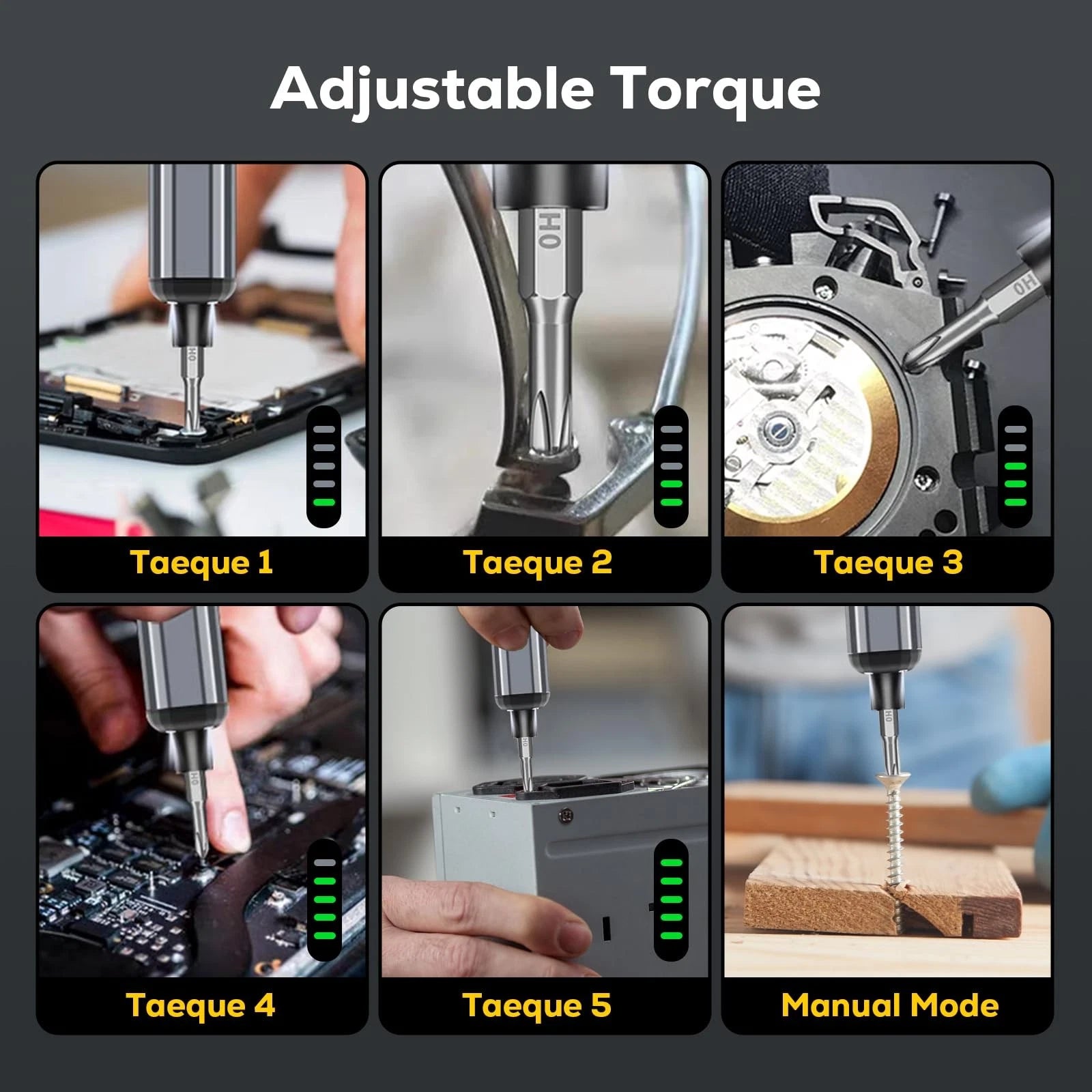 Mini Cordless Electric Screwdriver Set 68-in-1 | Rechargeable Precision Torqu...