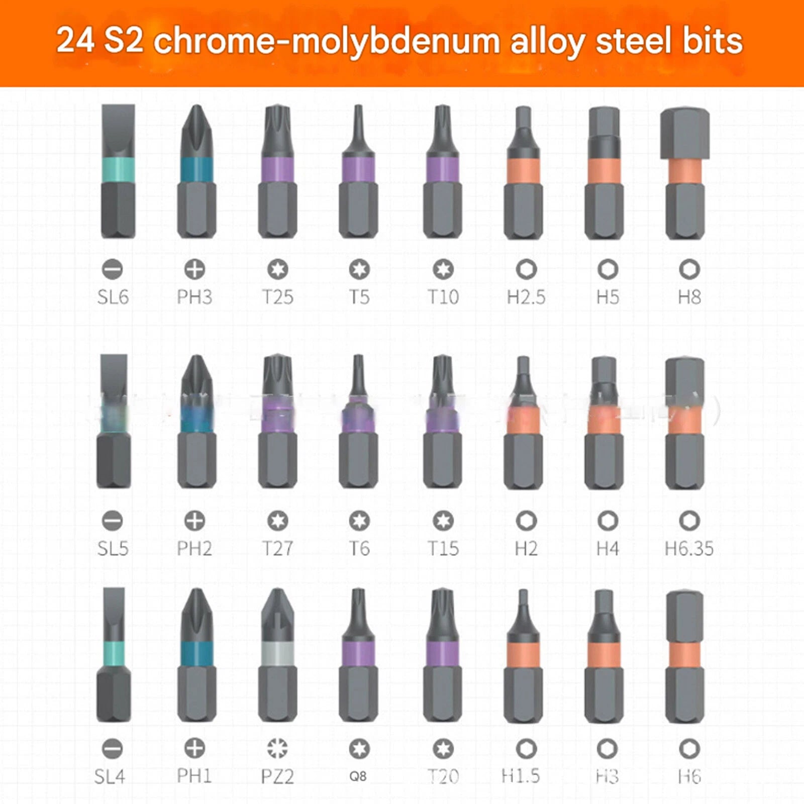 42 in 1 Magnetic Screwdriver Set Multi Bit Magneti DIY Ratchet Screwdriver Set