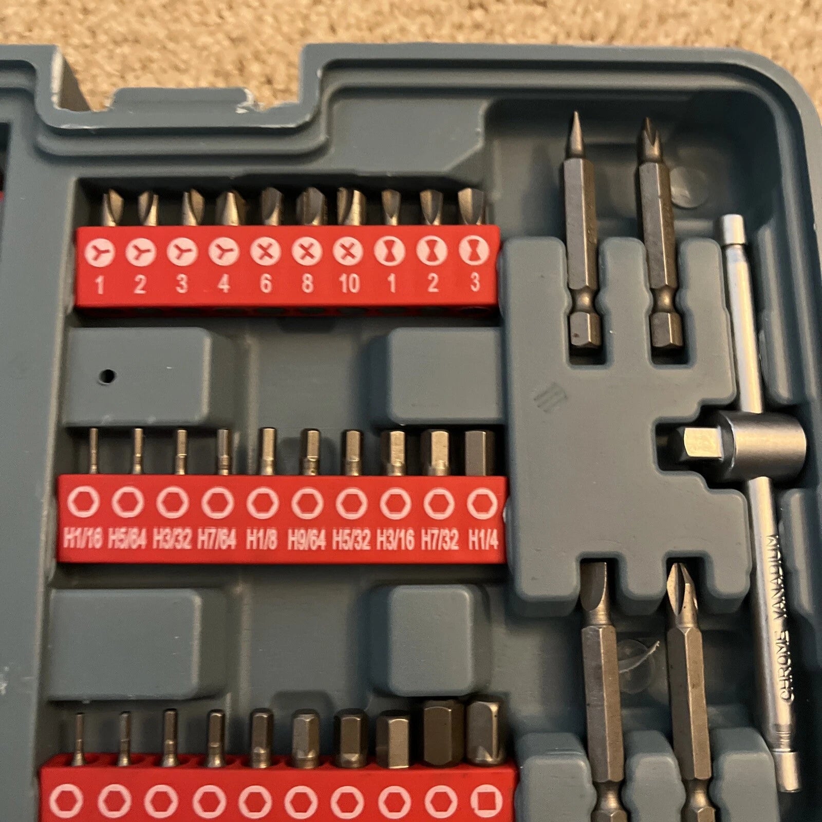 126 Piece Driver Bits Sockets & Handles Set Tamper Proof Screwdriver Accessories