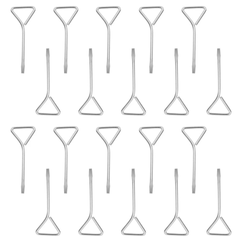 20Pcs Multipurpose Steel Screwdrivers Compact Slotted Screwdrivers for Home Use