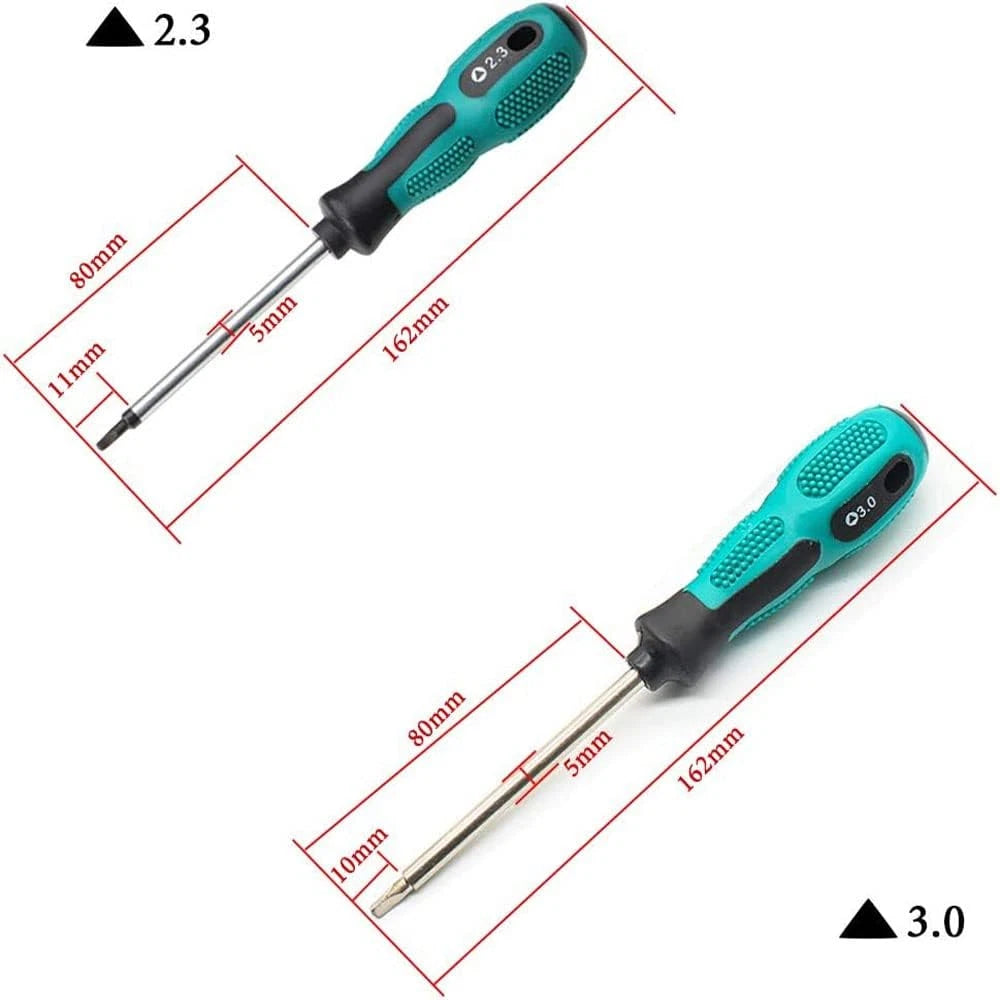 4 Pcs Triangle Screwdriver 1.8Mm 2.0Mm 2.3Mm 3.0Mm Non-Slip Screwdriver Kit Prec