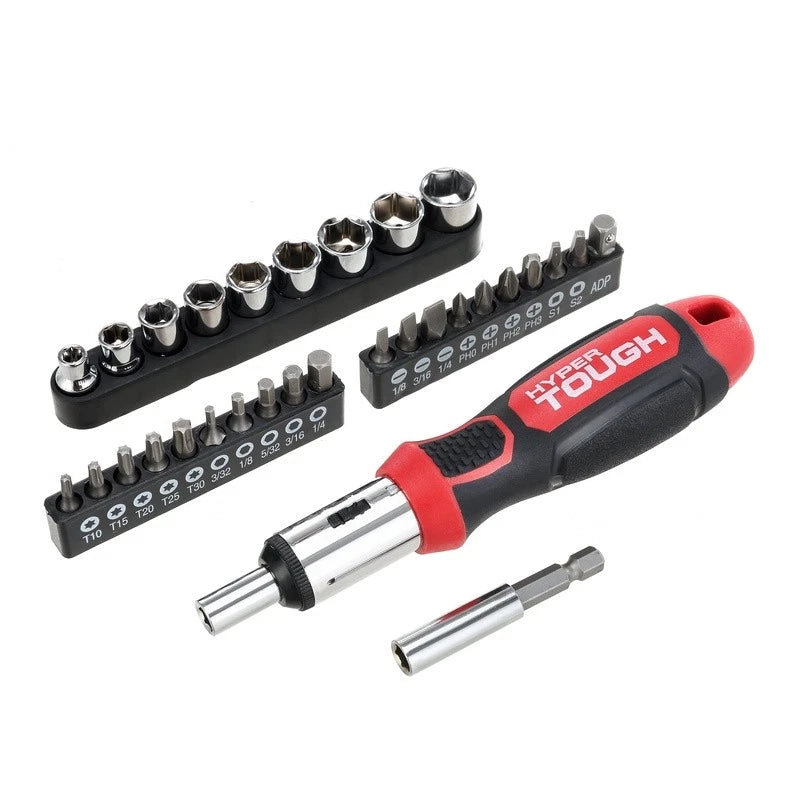 55 Piece Screwdriver Set Multi-Head Precision Tools Nonslip Grip Durable Chrome