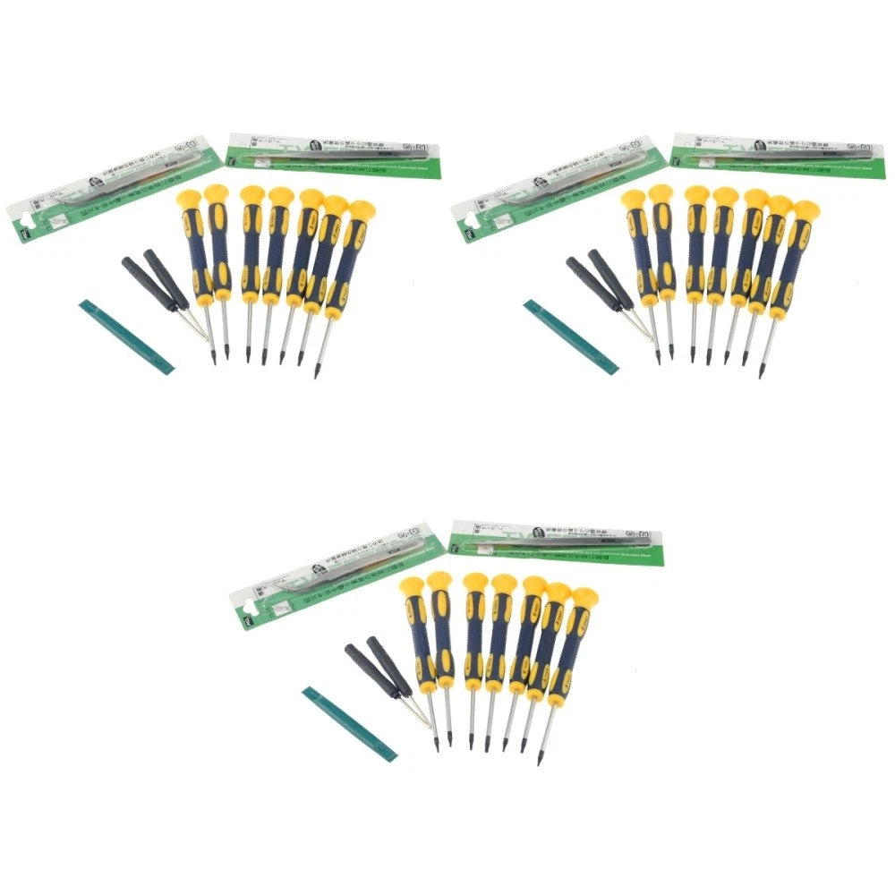 3pcs 12-in-1 Professional Precision Screwdriver Cellphone Repair Tools Set