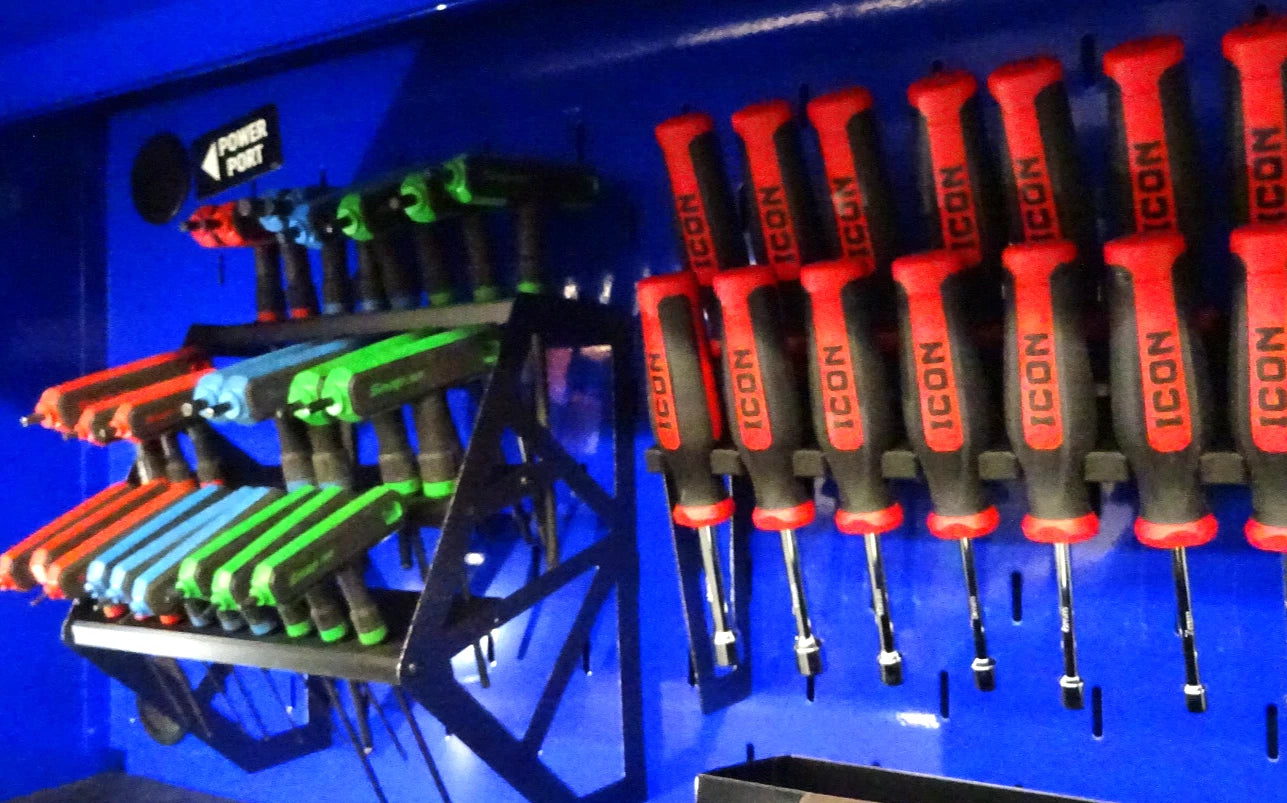 US General Icon hutch mount Organizer holder for ICON Snap on T handle hex allen