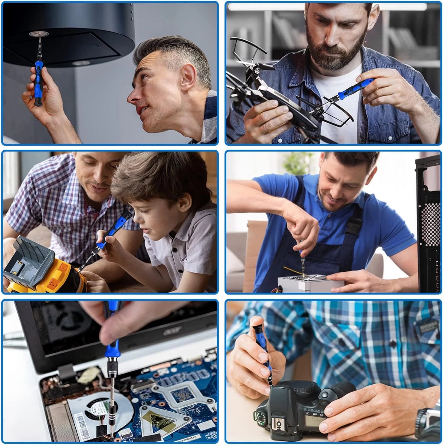 80 in 1 Professional Computer Repair Tool Kit, Precision Screwdriver Set with 56