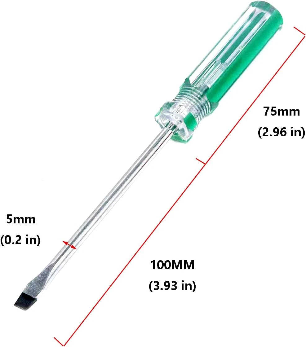 Magnetic Screwdriver Set 2 PCS, Magnetic 5Mm Phillips and Flat Head Tips Screwdr