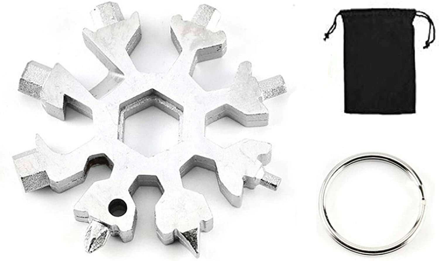 18 in 1 Snowflake Multi Tool Stainless Portable Steel Multi Tool for Outdoor