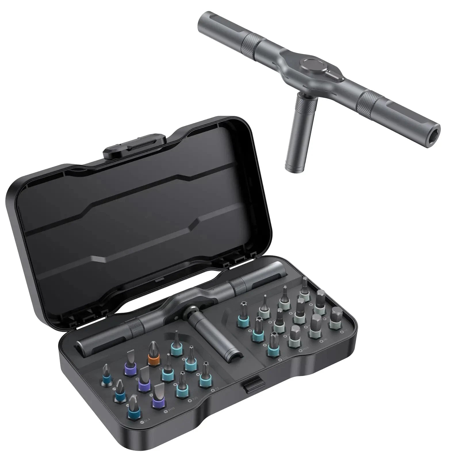 24in1 Multifunction Ratchet Screwdriver Set Multi Magnetic Bits Repair Tool Kit