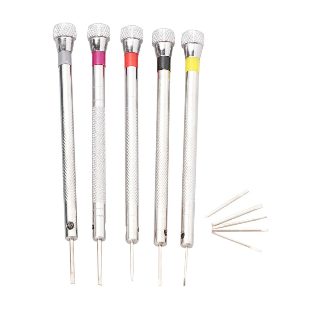 5 Pcs Small Screwdriver Set Watch Repair Tool Screws Sunglasses Kit