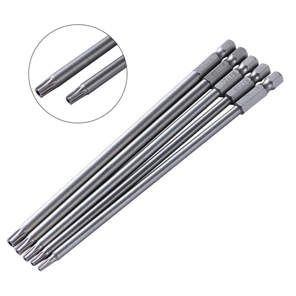 5 Pcs Batch Tool Magnetic Bit for Screwdrivers Hexagon Set Star Bits