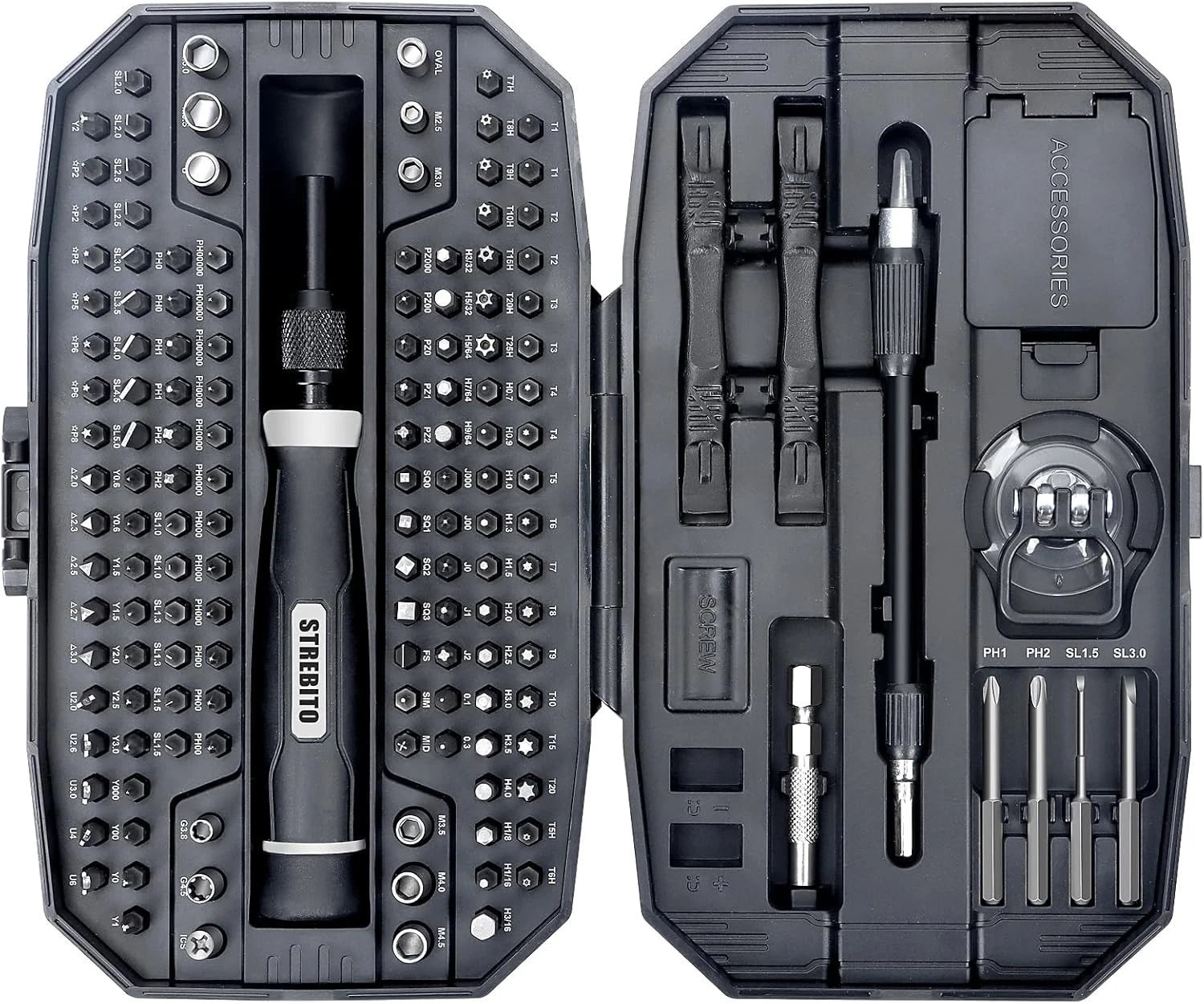 Pro-Grade 153-in-1 Screwdriver Kit with Ergonomic Grip & Case for Gadgets