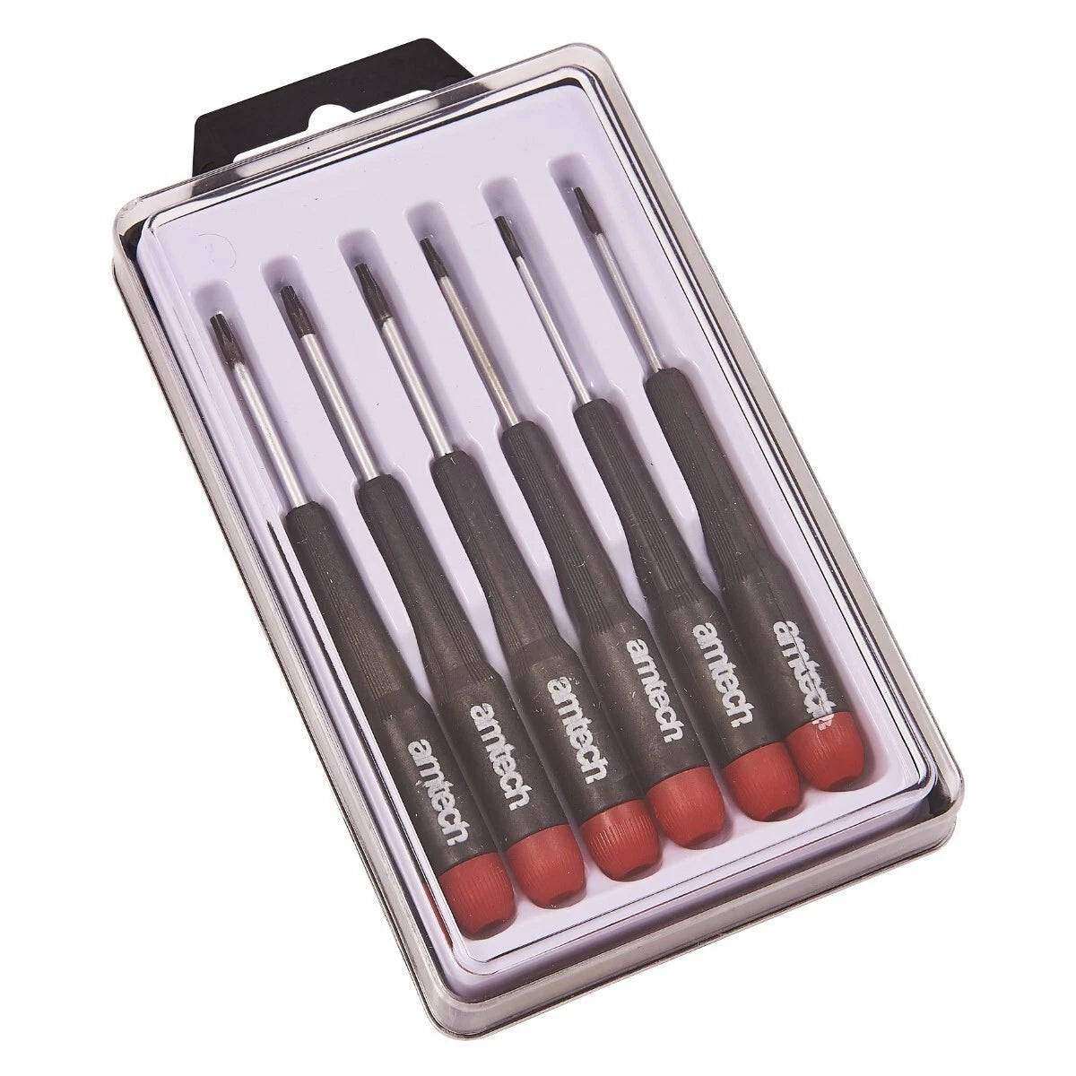 6x Torx Star Precision Screwdriver Set T5-T10 Amtech L0530 Phillips Slotted