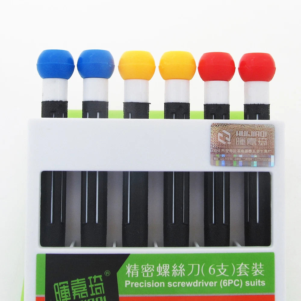 1set HUIJIAQI 6in1 Precision Screwdriver(6pcs) Suits Repair Tool No.8932A/B