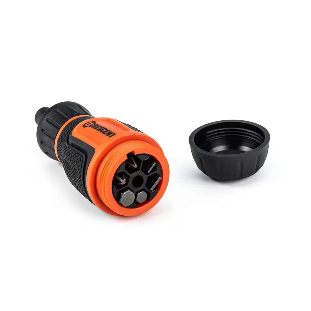 6-In-1 Stubby Ratcheting Multi-Bit Screwdriver