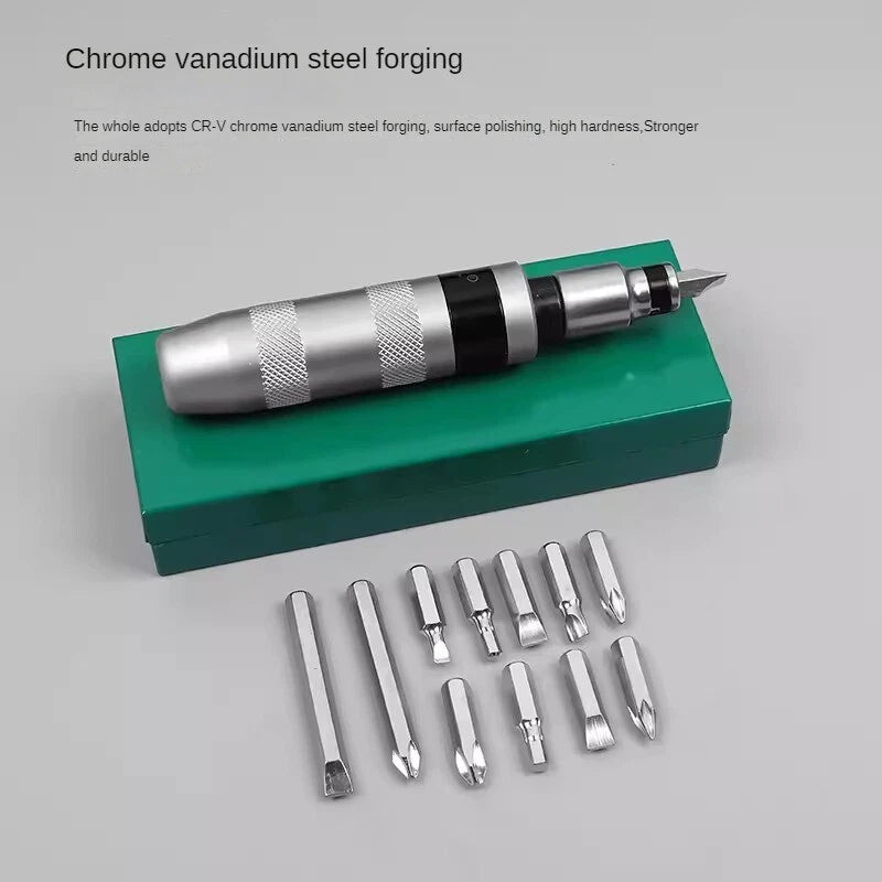 Impact Screwdriver Set Portable Heavy Duty Shockproof Screwdriver Chisel Tool