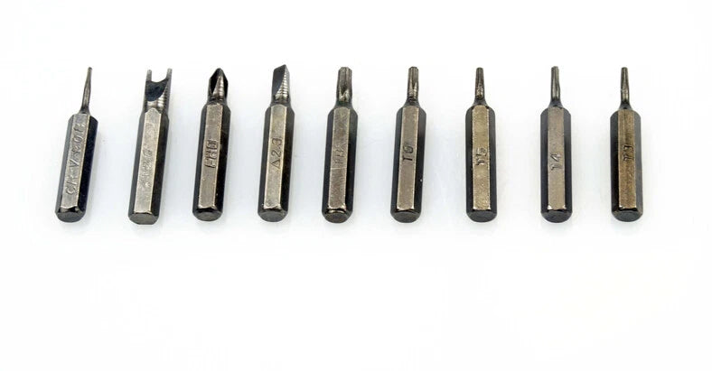 TORX SCREWDRIVER KIT FOR POCKET T3 T4 T5 T6 T8 STAR TRIANGEL SPANNER BIT