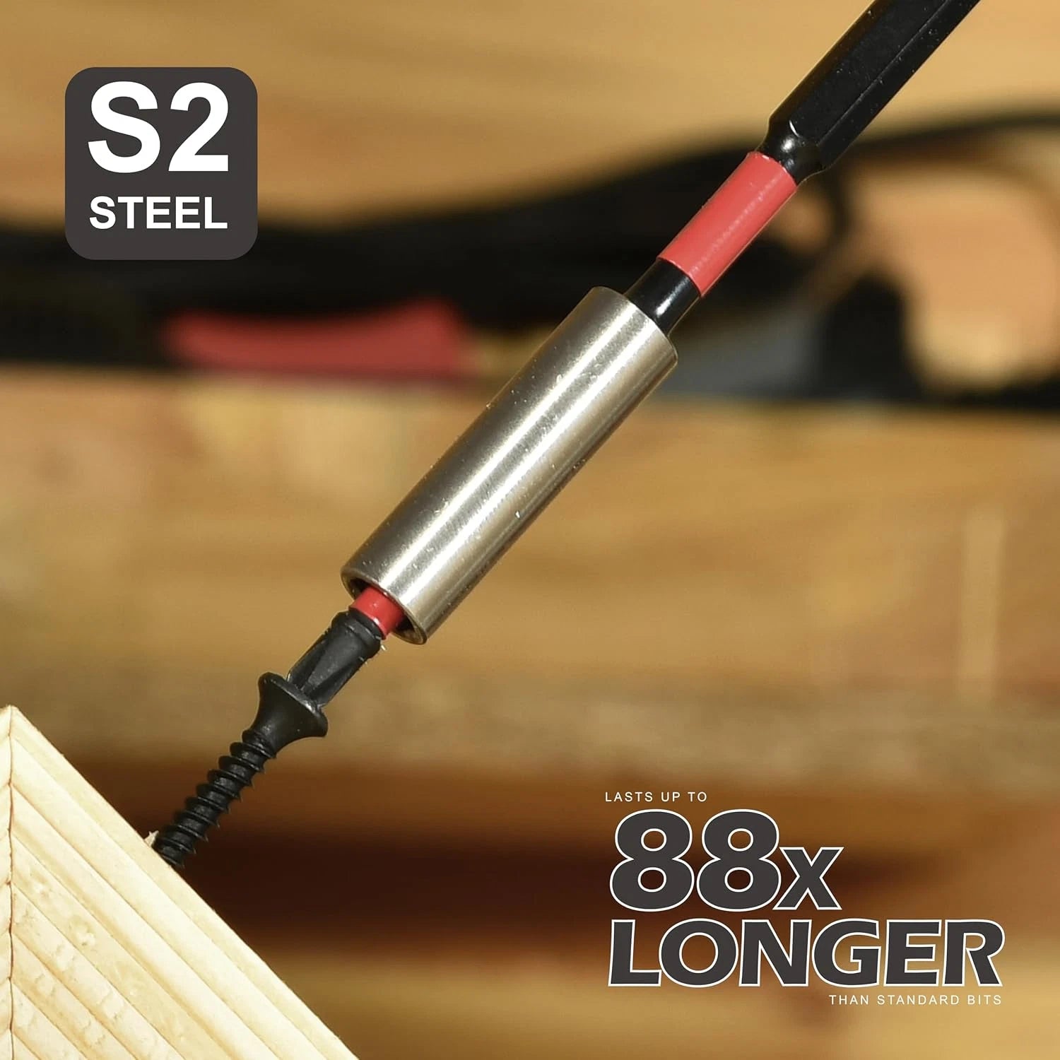 51Pack PH2 1 Inches Impact Tough Anti-Slip Screwdriver Bits, #2 Phillips 1/4 Inc