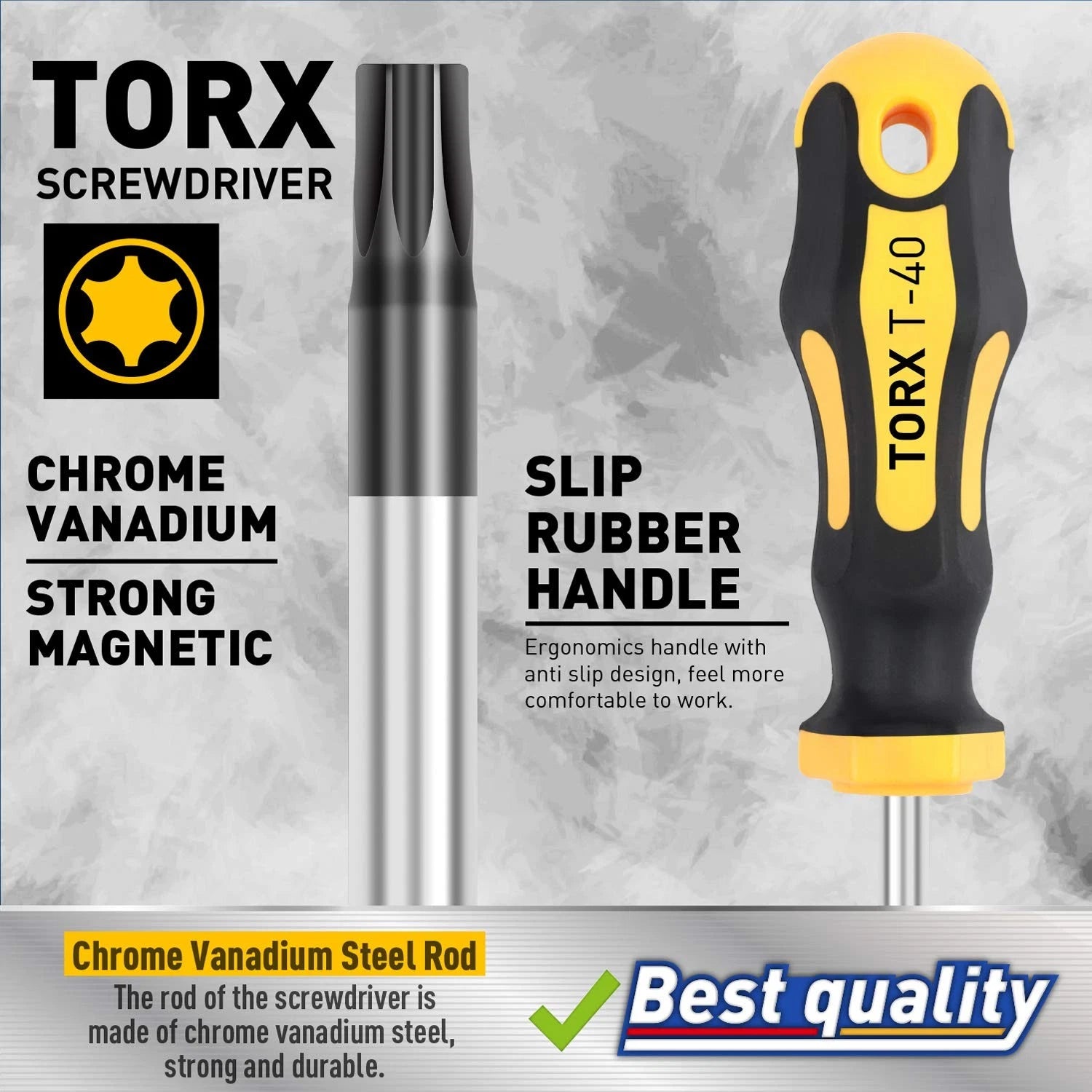 12-Piece Magnetic Torx Screwdrivers Set, Magnetic Torx Driver Star Screwdrive...