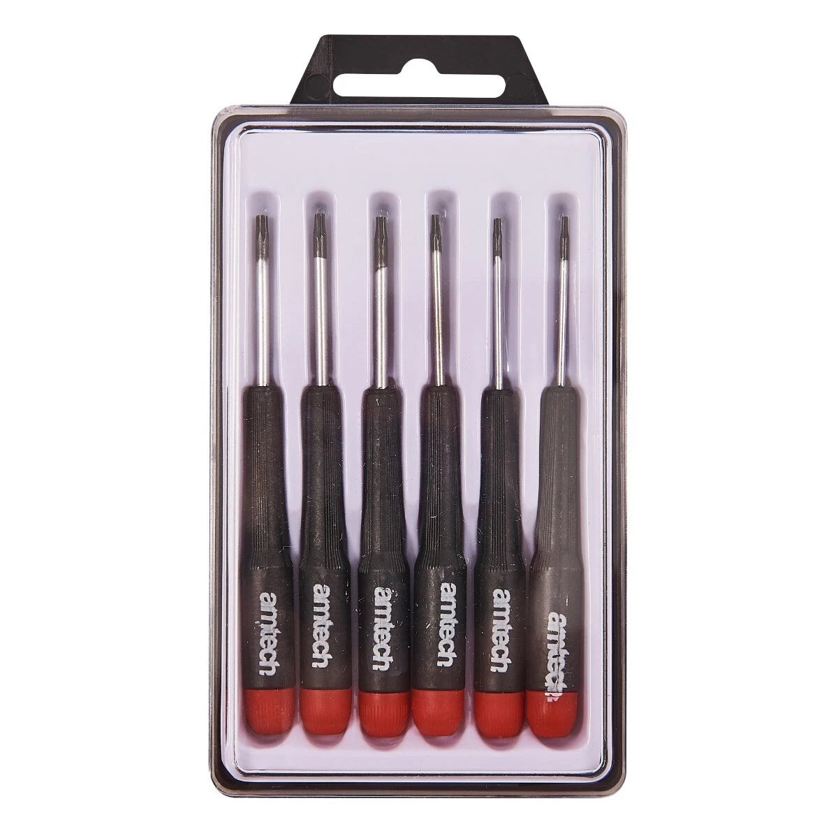 6x Torx Star Precision Screwdriver Set T5-T10 Amtech L0530 Phillips Slotted