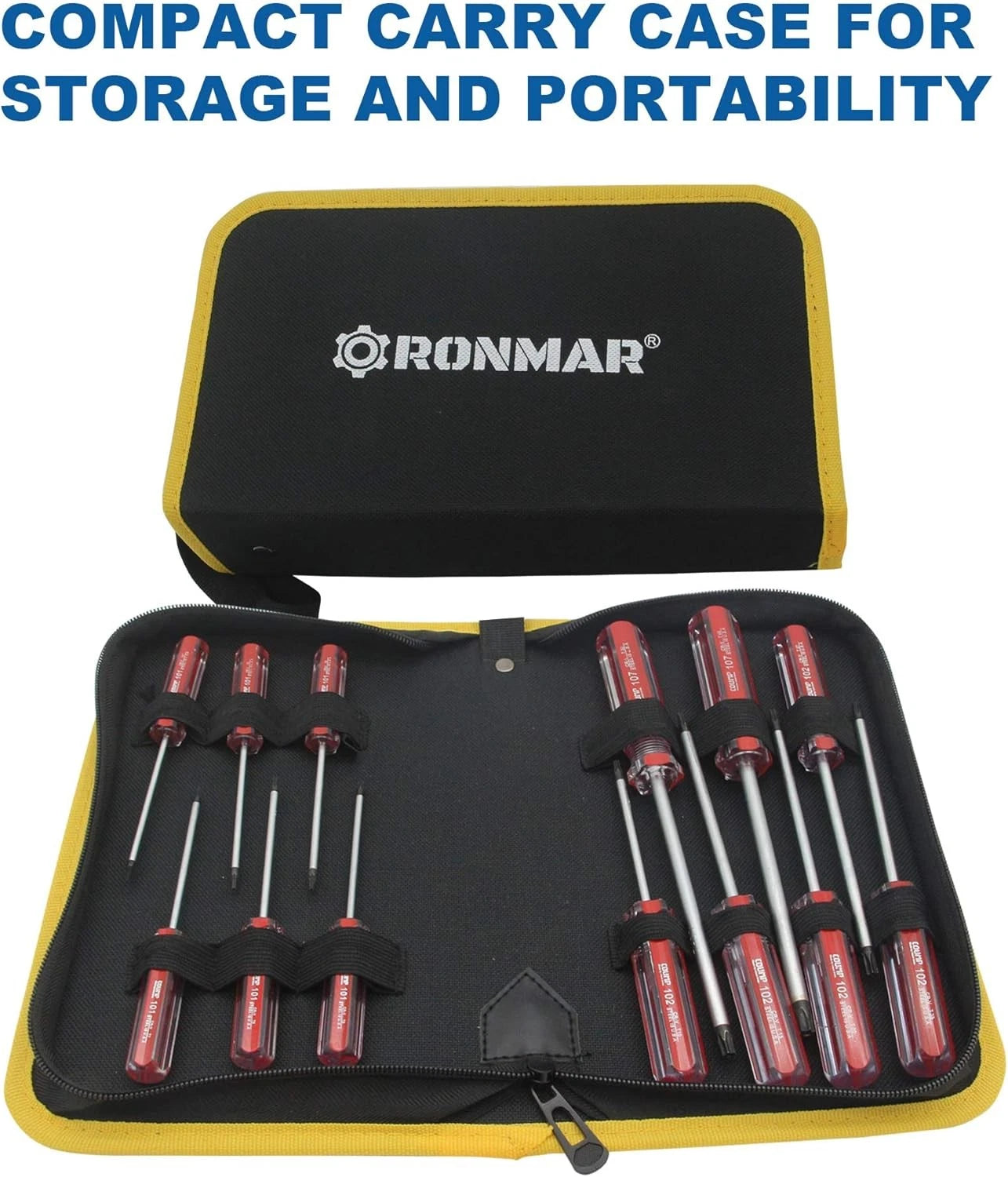 13-Piece Magnetic Torx Screwdrivers Set, Security Tamper Proof, Red