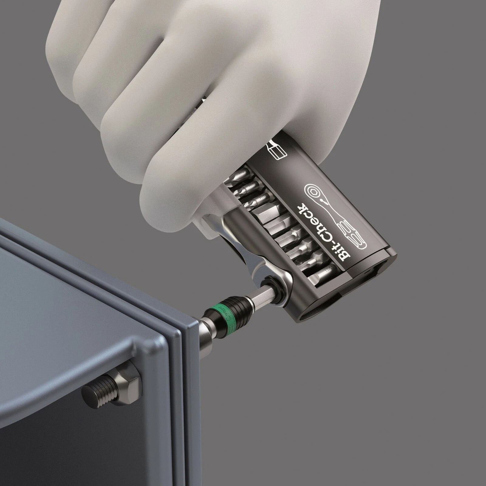 Wera Bicycle Set 3 Zyklop Mini Ratchet Bit Set 1/4" Drive Metric 05004172001