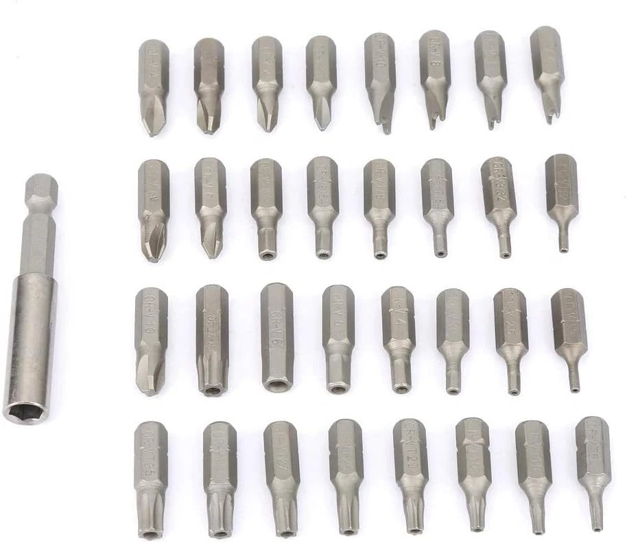 33 in 1 Hollow Screwdriver Bit, Chrome Vanadium Steel, Screw Tips