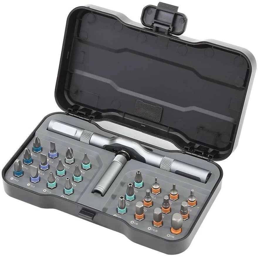 24 IN 1 Multi-Purpose Ratchet Wrench Screwdriver Magnetic Repair Bits Tool Set