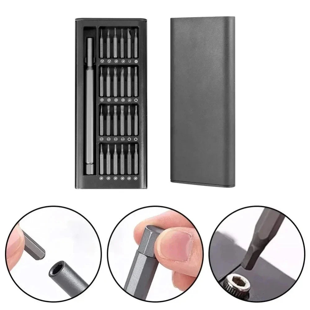 25-in-1 Precision Screwdriver Set – Magnetic Bits for iPhone, PC, Watch