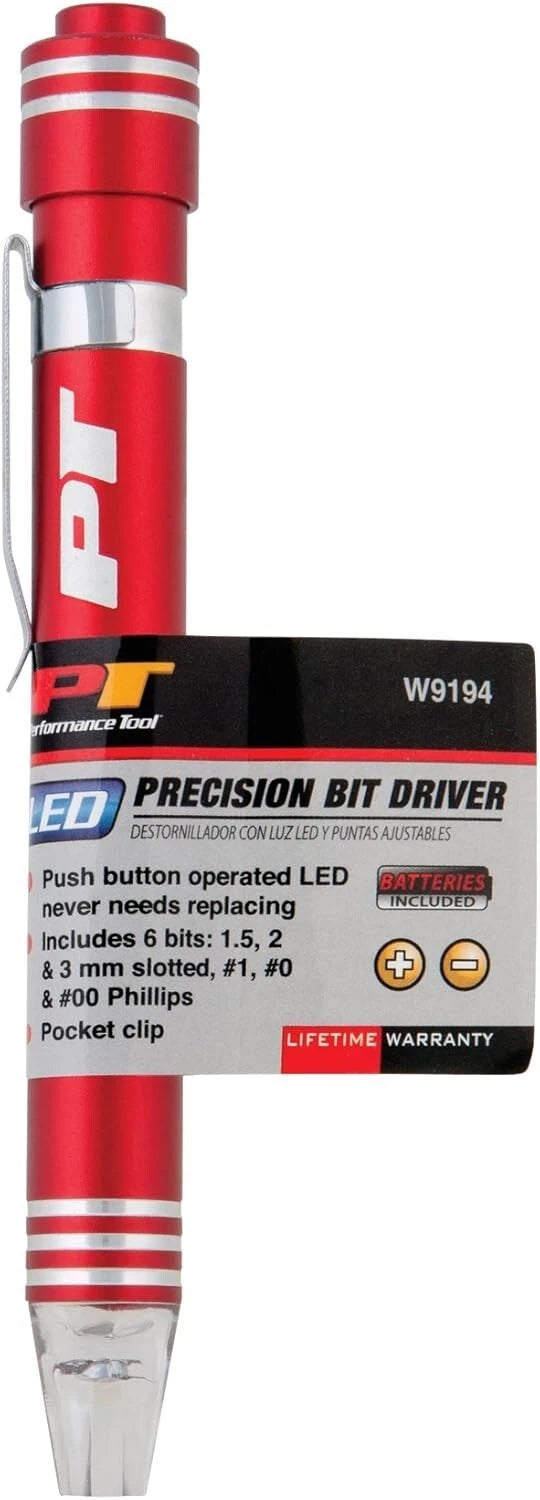 Performance Tool W9148  Precision Screwdriver Bit Set - 18 PACK