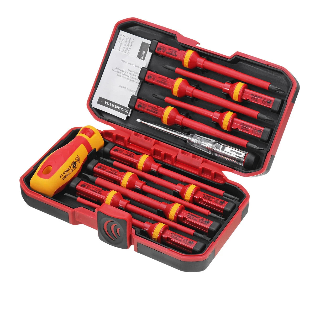 13Pcs 1000V Electronic Insulated Screwdriver Set Phillips Slotted Torx CR-V