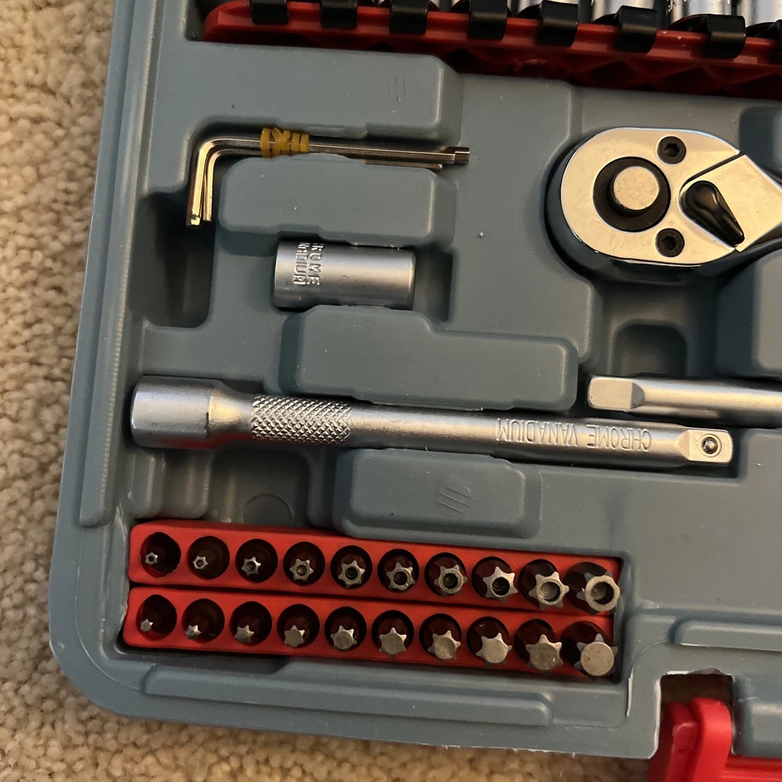 126 Piece Driver Bits Sockets & Handles Set Tamper Proof Screwdriver Accessories
