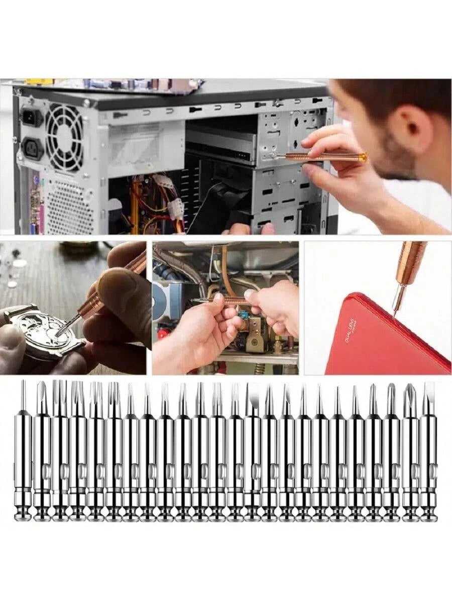 25X Screwdriver Repair Tool Set fr Phone Camera Watch PC Laptop Glasses