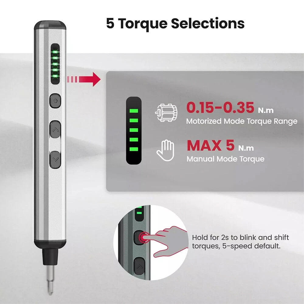 68-in-1 Mini Electric Screwdriver Cordless Screwdriver Set for Precision Work.