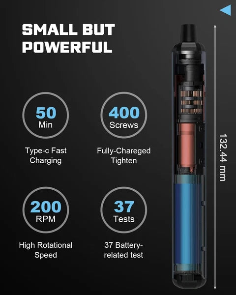 68-in-1 Electric Screwdriver Set with 64 Magnetic Bits 5 Torque Adjustable