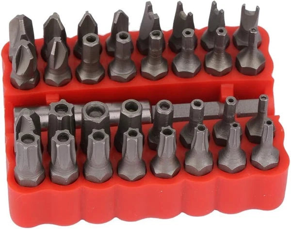 33 in 1 Hollow Screwdriver Bit, Chrome Vanadium Steel, Screw Tips