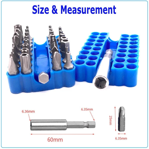 33 Tamper 25MM Proof Security Torq Hex Star Spanner Tri Wing Screwdriver Torx US