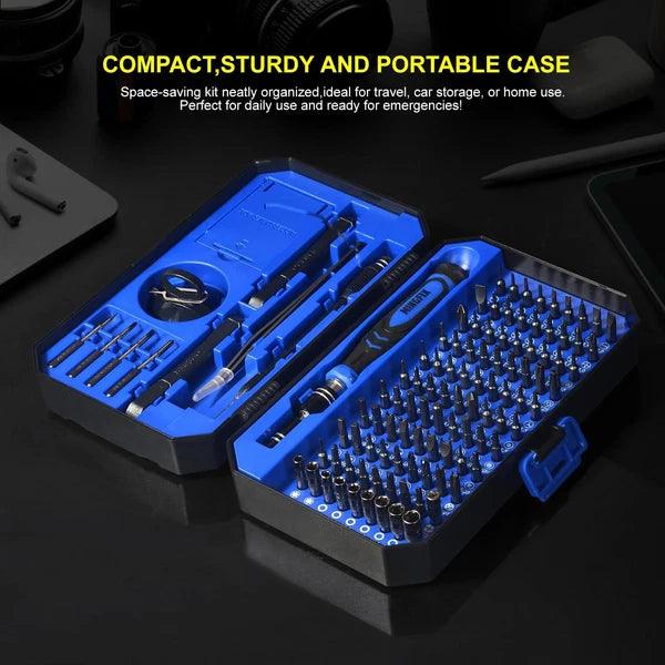 Small Precision Screwdriver Set with 103 Multi Bits, 115 in 1 Magnetic Repair...
